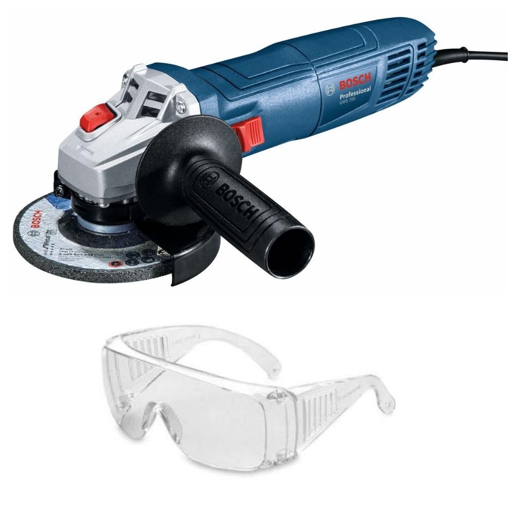 Bosch – Angle Grinder (GWS 700) with Safety Goggles