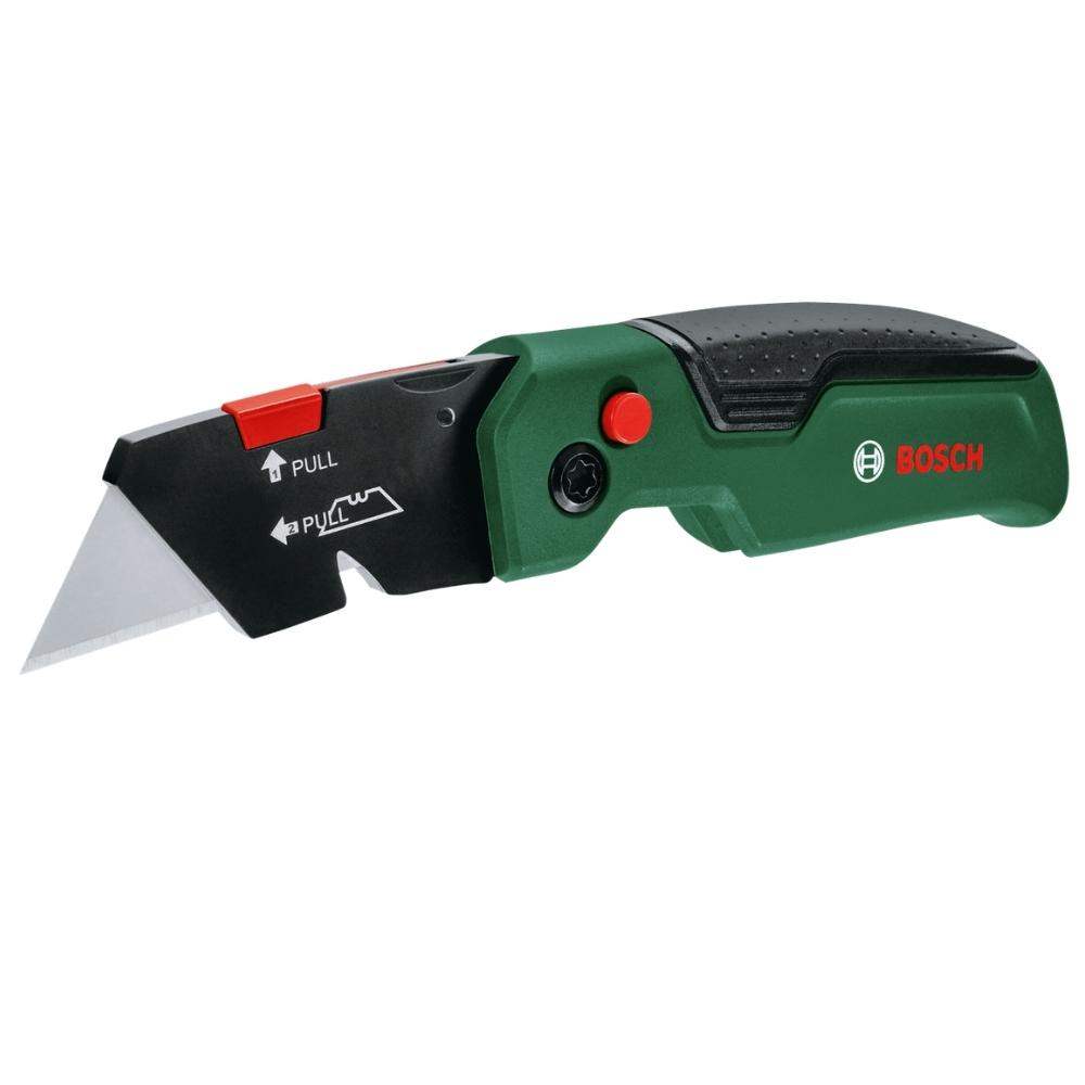 Bosch – Folding Knife – 175x40mm with 3 Trapezoid Blades