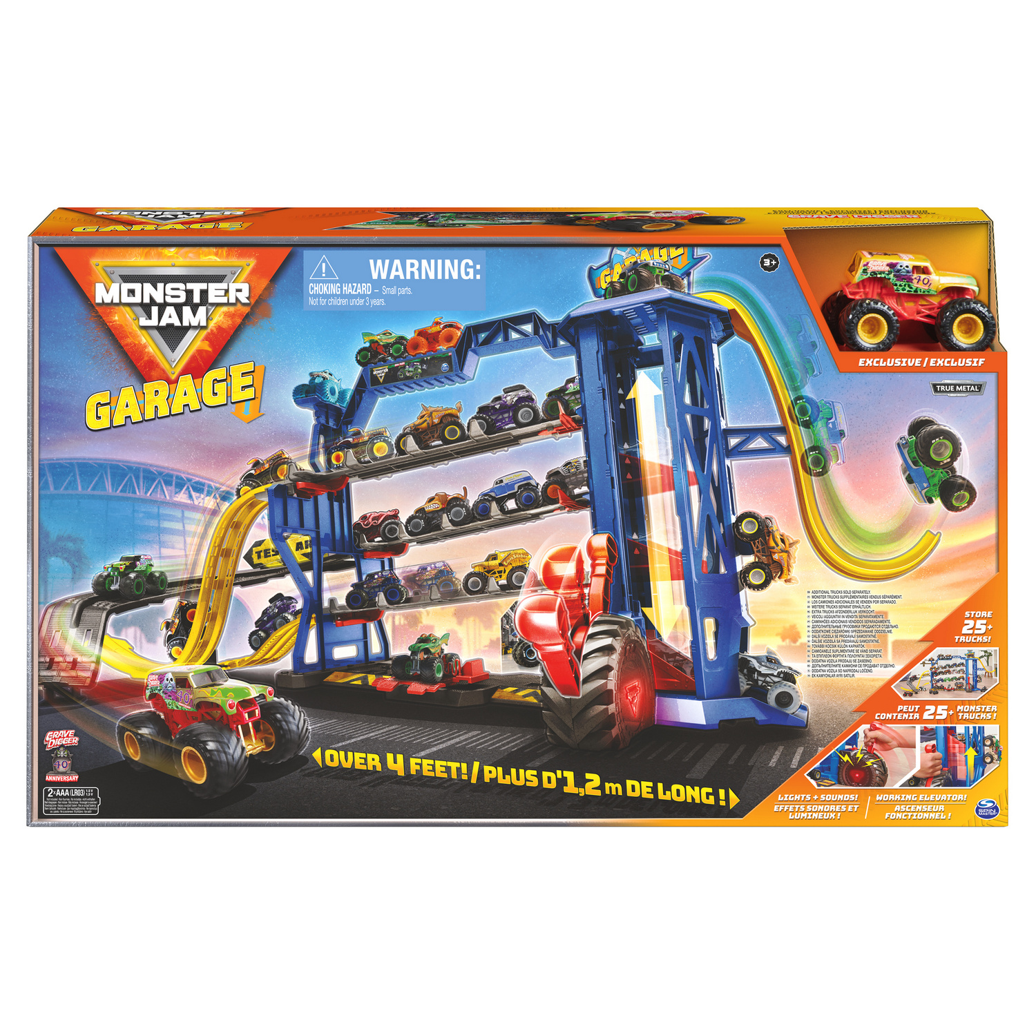 Monster Jam 1:64 Monster Garage Playset