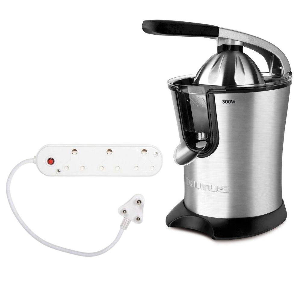 Taurus – Citrus Legend Stainless Steel Juicer (650ml) with Multiplug + Cord