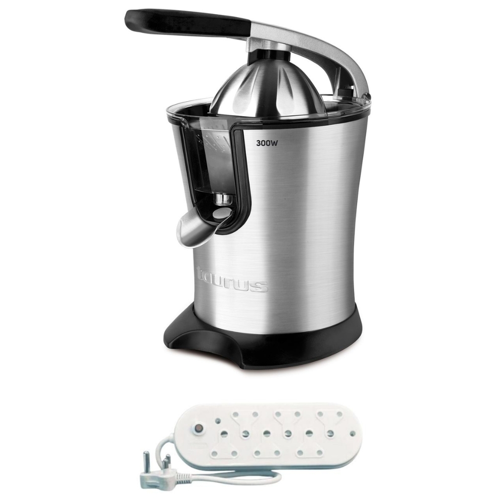 Taurus – Citrus 300 Legend Stainless Steel Juicer 650ml + 6 way Multiplug