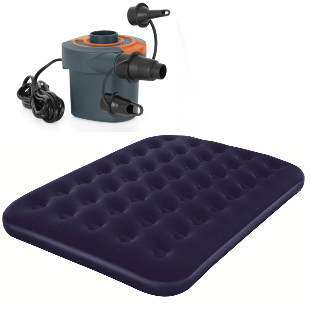 Bestway – Pavillo Airbed Double – 1.91m x 1.37m x 22cm with AC Air Pump