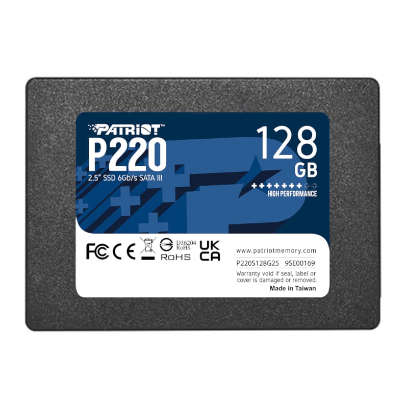 Patriot P220 2.5″ 128GB SATA Solid State Drive