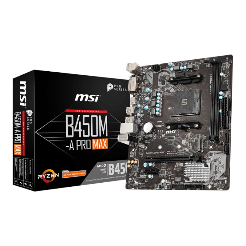 MSI B450M-A PRO MAX AMD AM4 mATX Gaming Motherboard