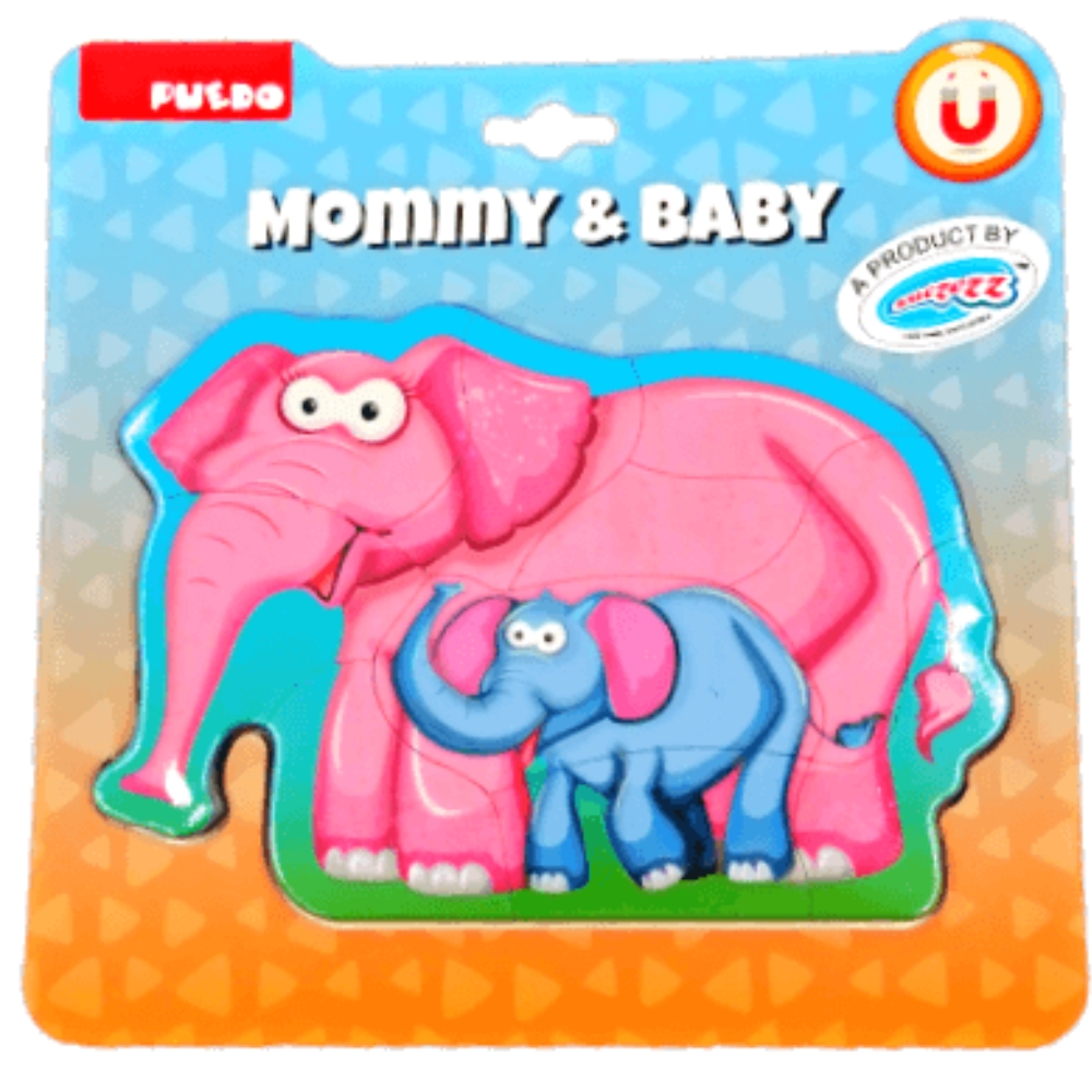 Puedo – Magnetic Mommy & Baby Puzzle – Elephant