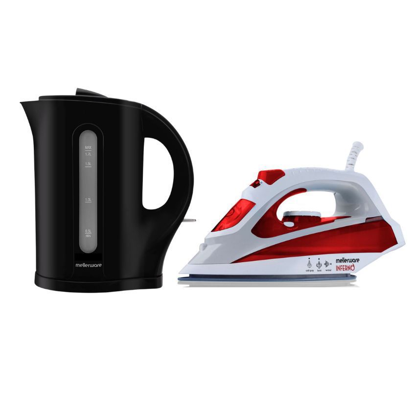Mellerware – Inferno Ceramic Iron & Tugela 1.7L Cordless Kettle