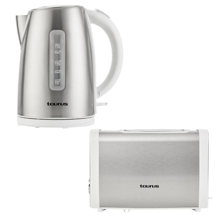 Taurus – “Arctic” Kettle and Toaster Breakfast Combo