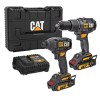 CAT – Cordless Hammer Drill & Impact Driver Combo – 18V CAT – Cordless Hammer Drill & Impact Driver Combo – 18V
