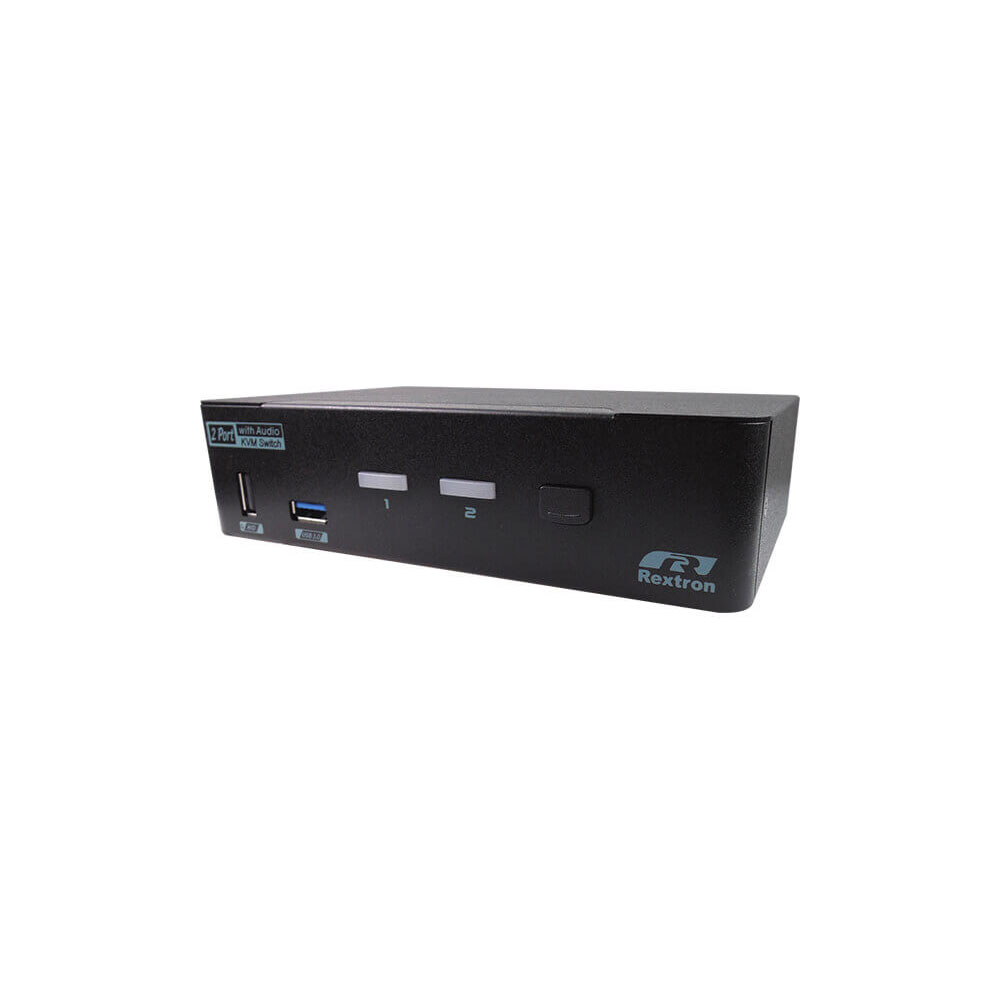 Rextron PKABM-G3112 2-Port 4K DisplayPort KVM Switch to HDMI