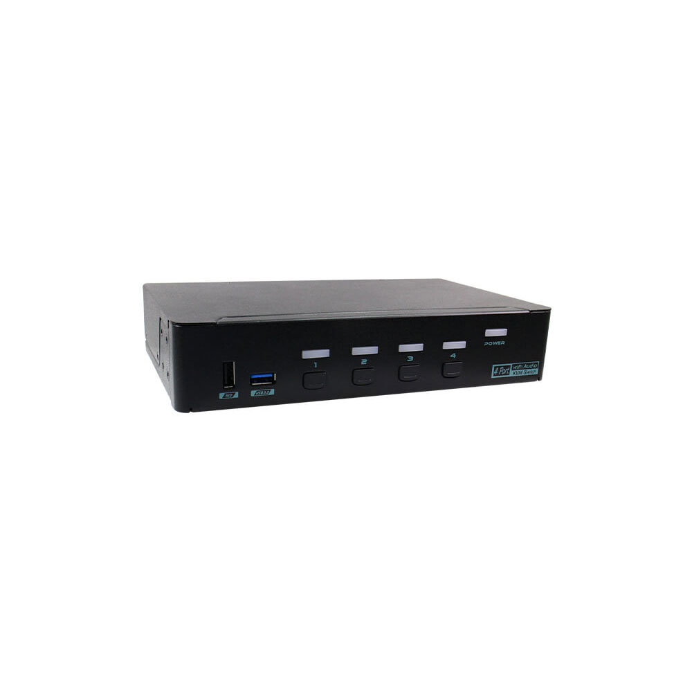 Rextron MKAG-E3114 4K HDMI 4-Port USB3.0 KVM Switch with Audio