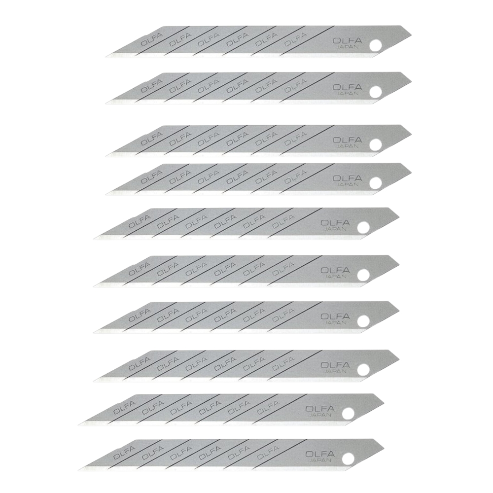 Olfa – 30 Degree Cutter Blade – Pack Of 10 (9 mm)