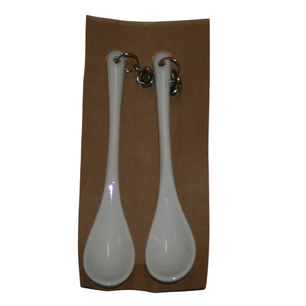 White Teaspoons – Set of 2