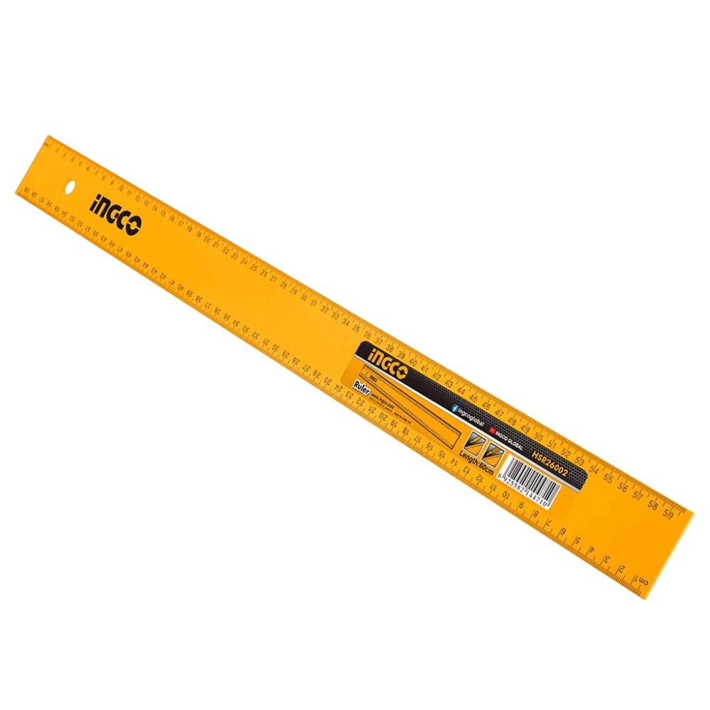 Ingco – Ruler Ano/Alum – 600mm – MET/IMP