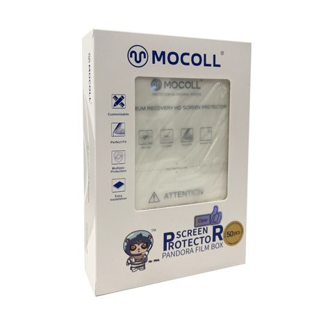 Mocoll Recovery Film Screen Protector Pandora Film Box 50 Pack – Clear