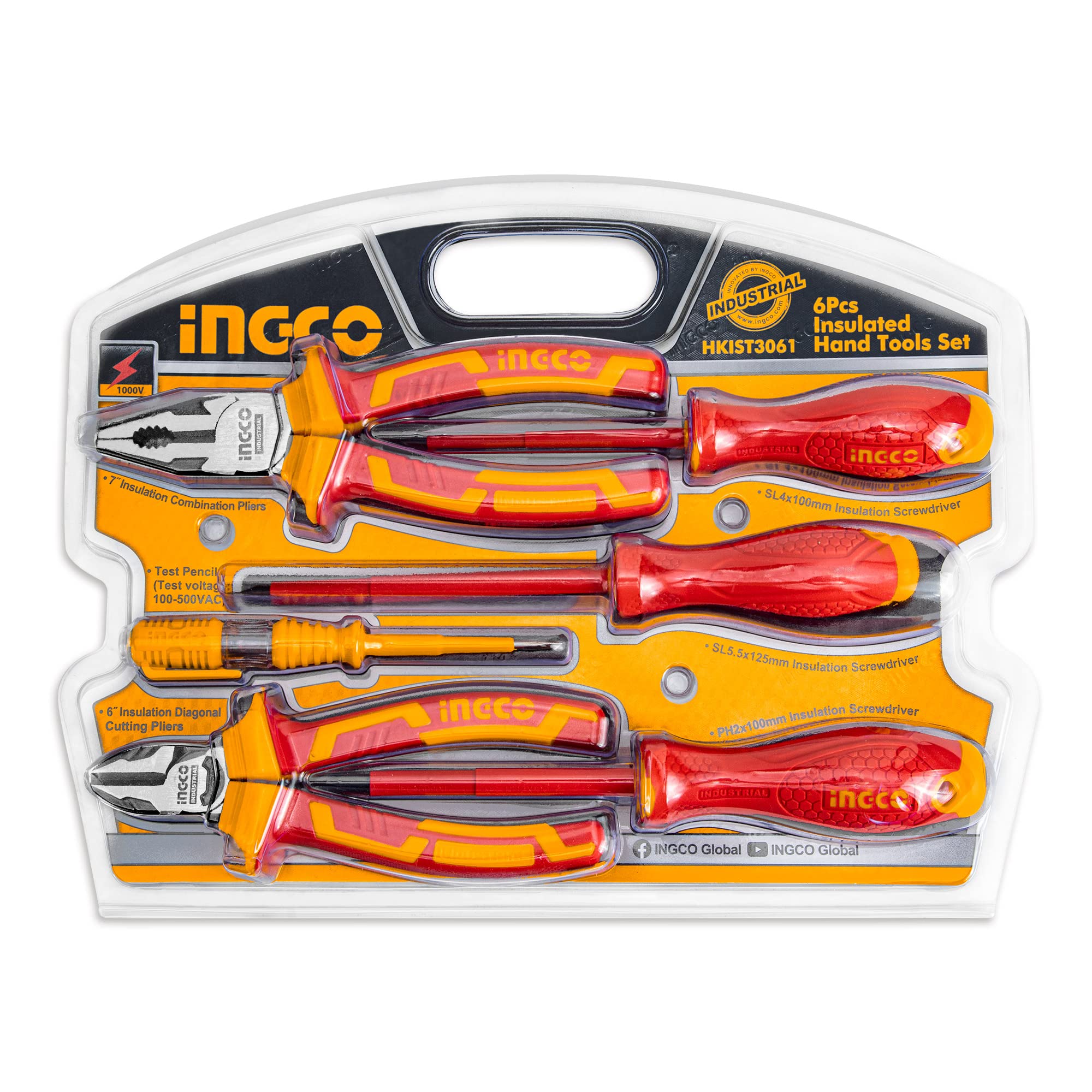 Ingco – Tool Set VDE Blister (6 Piece)