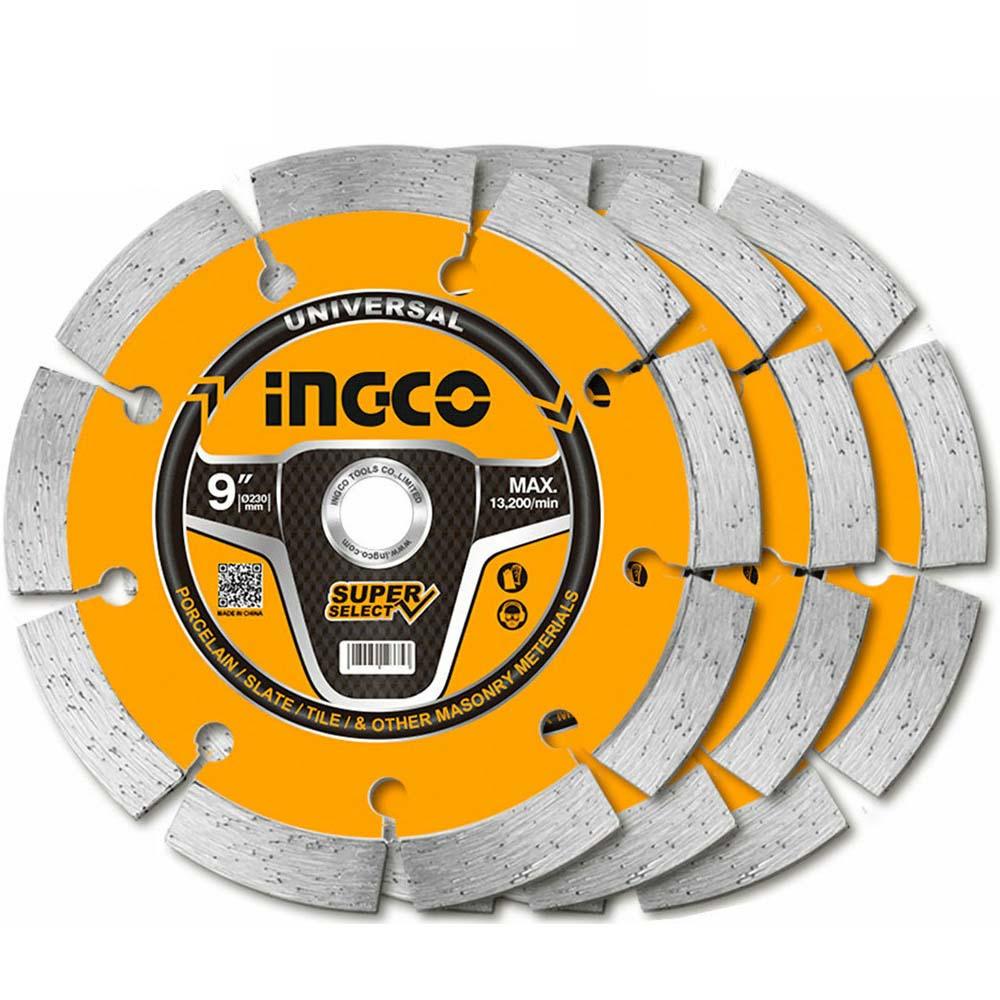 Ingco – Dry Diamond Discs – 230mm (3Piece)