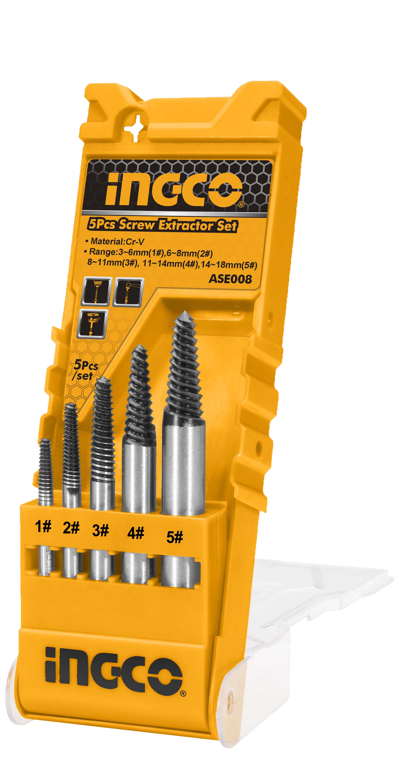 Ingco – Screw Extractor Set (5 Pieces)