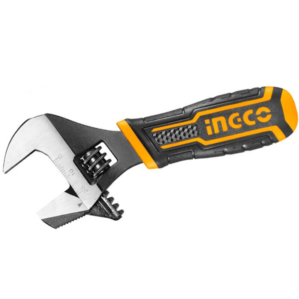 Ingco – Adjustable Wrench – 2IN1 – Stubby – 156mm
