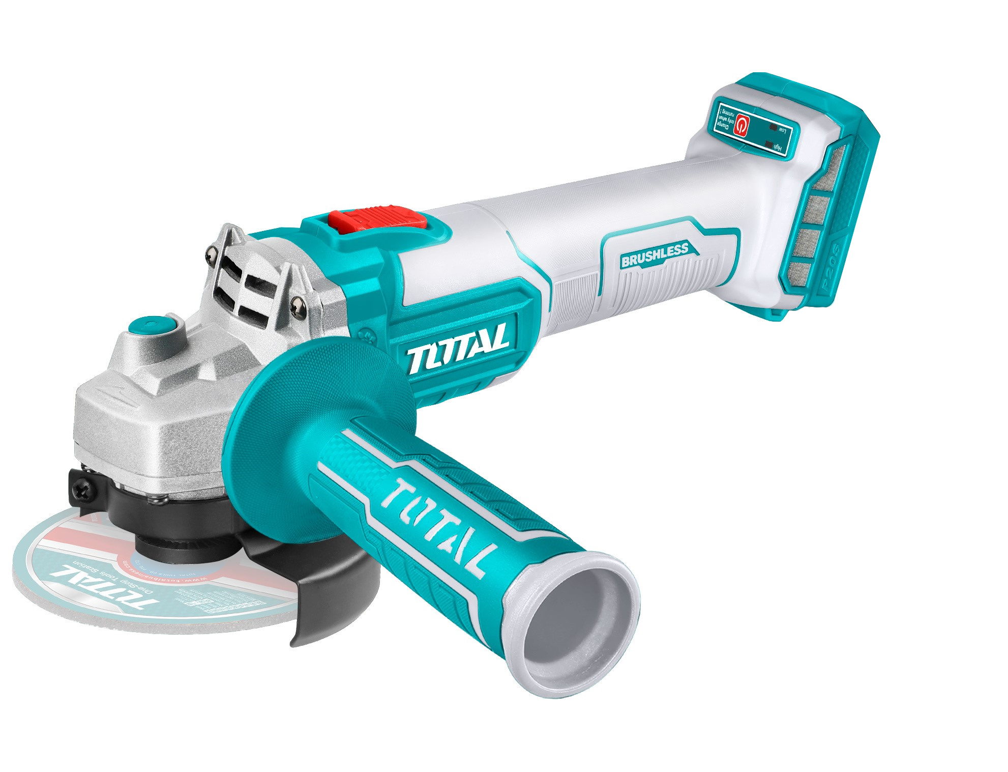 Total Tools 20V Lithium-Ion Brushless Angle Grinder