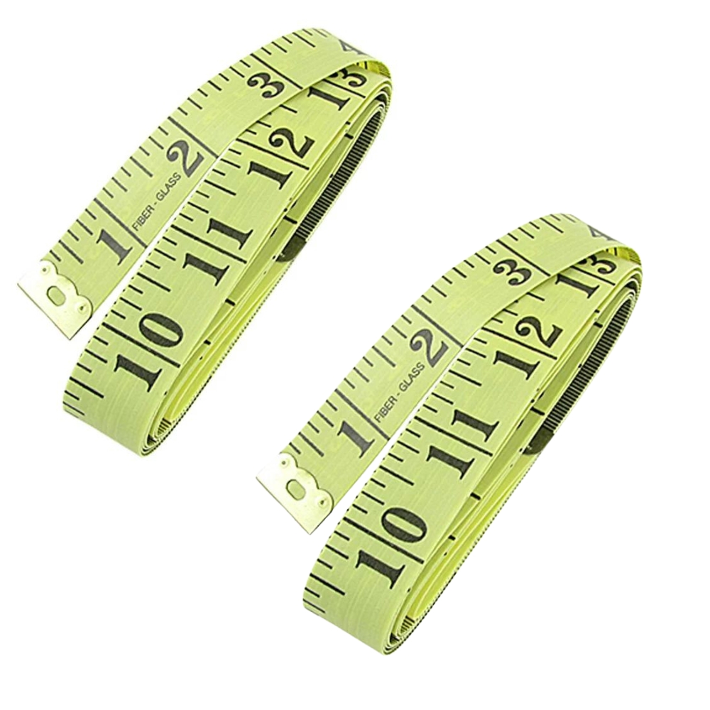 Haberdashery Measuring Tape – Tailoring Tape – 150cm (Pack of 2) – Lime