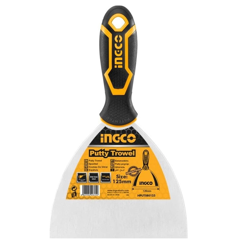 Ingco – Putty Knife – 125mm – Stainless Steel Blade