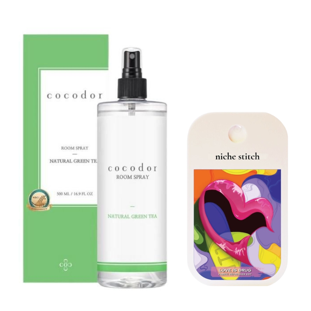 Cocod’or – Room Spray – Natural Green Tea and Pocket Perfume – Love Is Drug