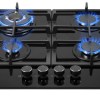 Totai 26/GOG4BNR Hob 4 burner gas on glass 60cm – Black Totai 26/GOG4BNR Hob 4 burner gas on glass 60cm – Black