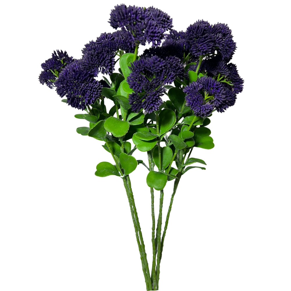 Toolhome Blossoms – Sedum – Purple (Pack of 6 Sprays) – 56cm