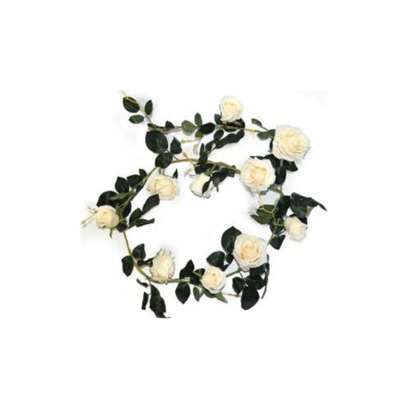 Toolhome Blossoms – Rose Garland – Cream – 182cm