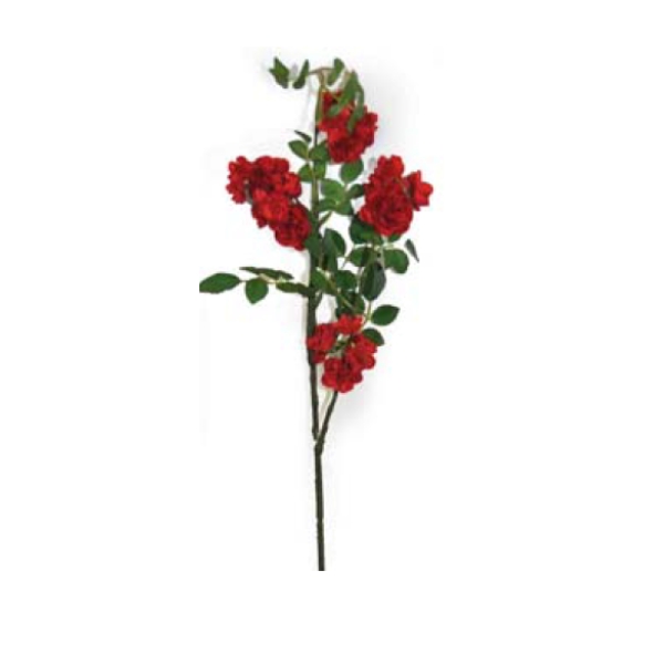 Toolhome Blossoms – Rose Spray – Red – 76cm