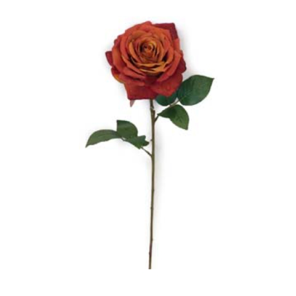 Toolhome Blossoms – Rose Full Bloom – Rust (Pack of 6) – 64cm