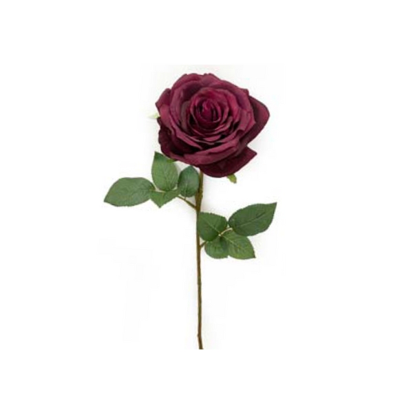 Toolhome Blossoms – Rose Full Bloom – Plum – 64cm
