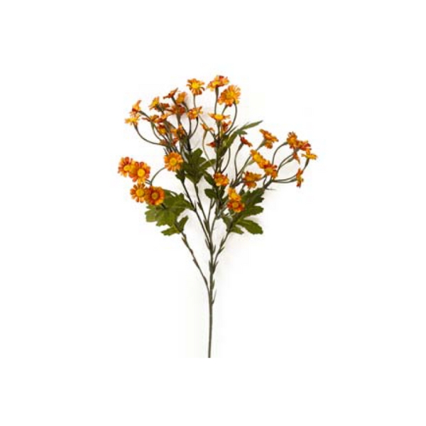 Toolhome Blossoms – Mini Daisy – Orange – Pack of 12 Stems – 61cm