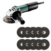 Metabo – Angle Grinder W 850-115 (603607010) with 10x Cutting Discs – 115mm Metabo – Angle Grinder W 850-115 (603607010) with 10x Cutting Discs – 115mm