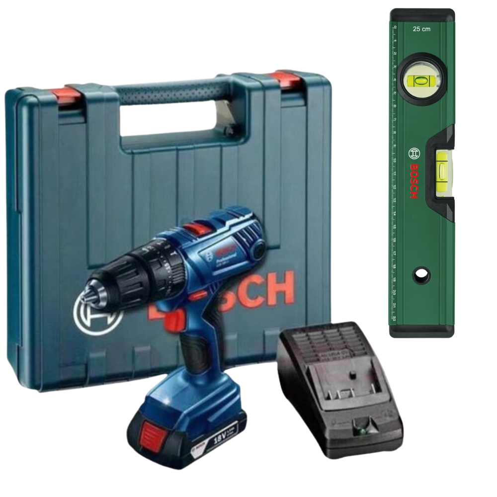 Bosch – GSB180-LI Cordless Drill with Spirit Level – 25cm