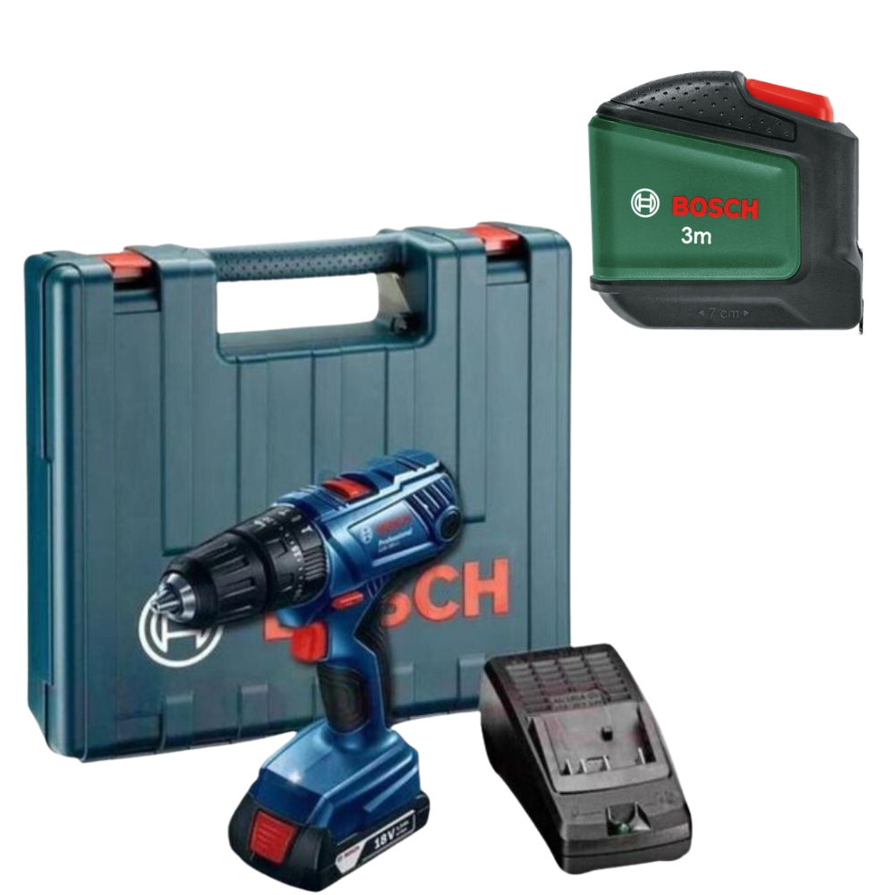 Bosch – GSB180-LI Cordless Drill with Tape Measure – 3m
