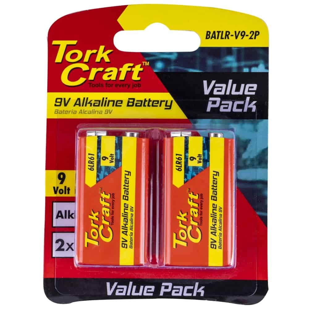 Tork Craft – 9V Alkaline Battery (Value pack)
