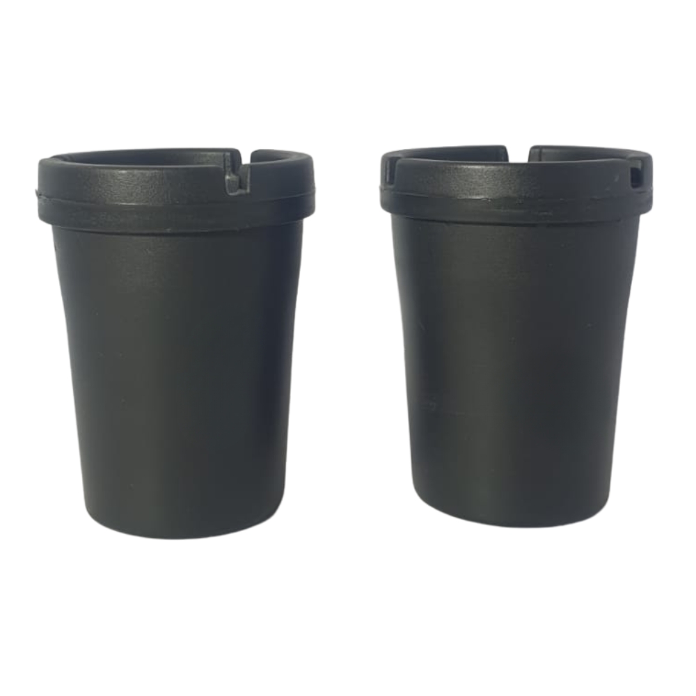 Toolhome – Cigarette Butt Bucket – Black – 8X10.5X8cm – Pack of 2