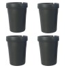 Toolhome – Cigarette Butt Bucket – Black – 8X10.5X8cm – Pack of 4 Toolhome – Cigarette Butt Bucket – Black – 8X10.5X8cm – Pack of 4