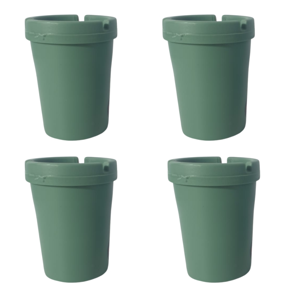 Toolhome – Cigarette Butt Bucket – Green – 8X10.5X8cm – Pack of 4