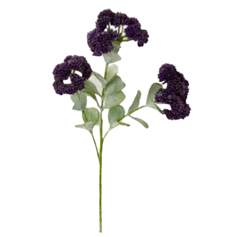 Toolhome Blossoms – Sedum – Purple (Pack of 12 Sprays) – 56cm