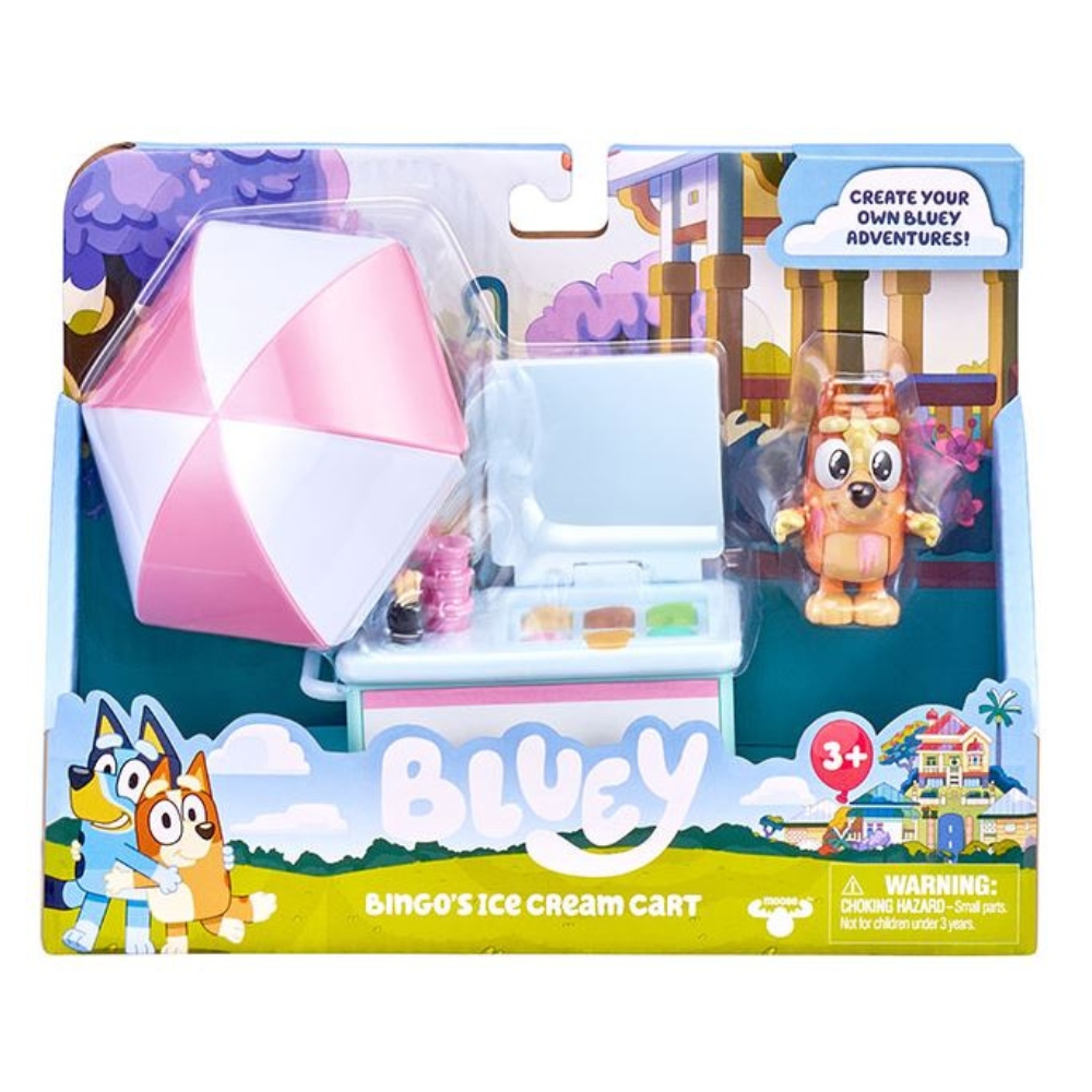 Bluey Vehicle & Figures – Bingo’s Ice Cream Cart