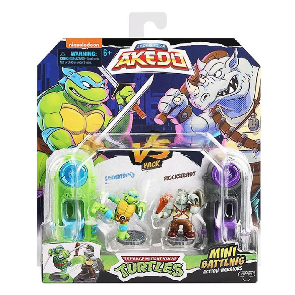 Akedo – TMNT Versus Pack – Leonardo Vs Rocksteady