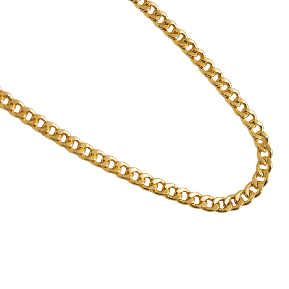 NuLuDa Jewellery- Small Curb Chain – Gold Plated