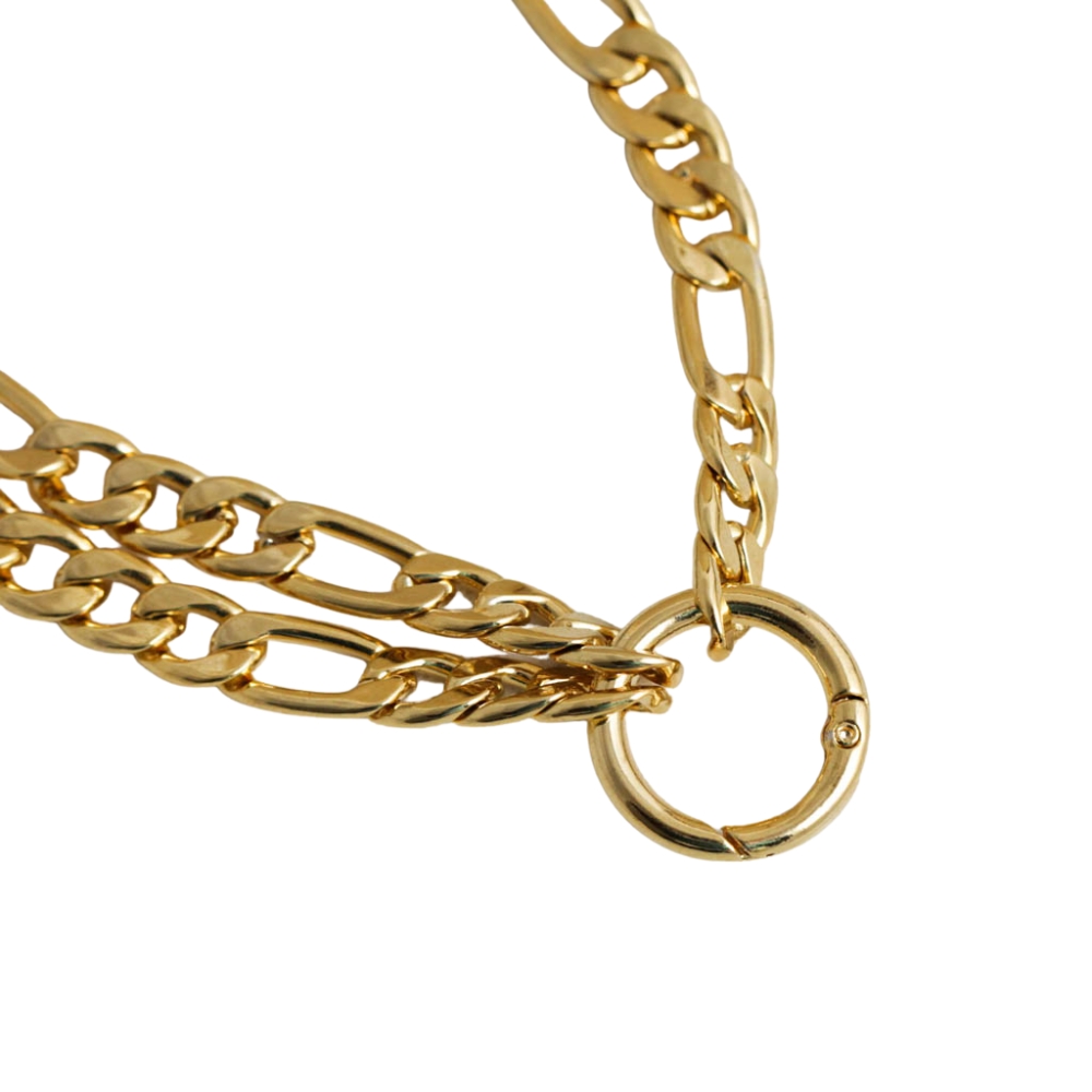 NuLuDa Jewellery- Double Curb Chain – Gold Plated