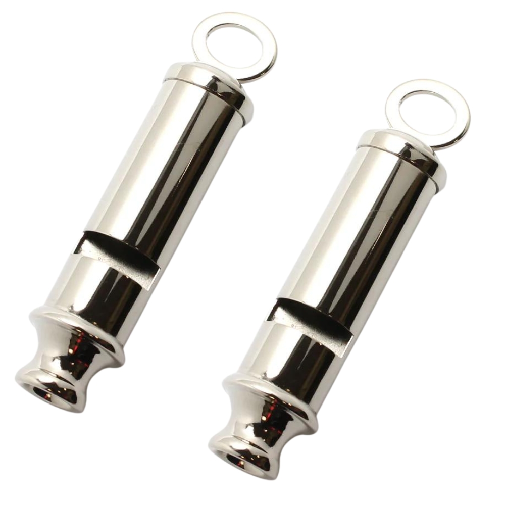 SourceDirect – Metal Police Whistle – Pack of 2