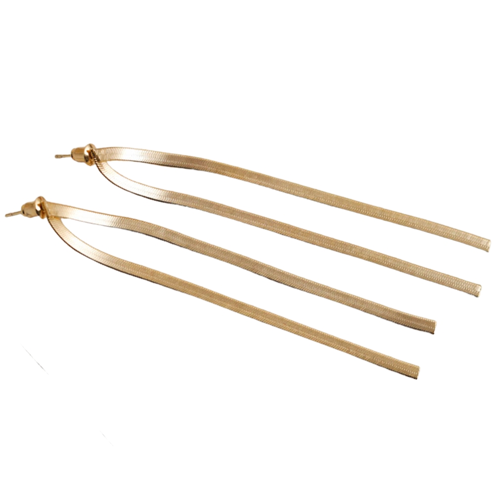 NuLuDa Jewellery- Snake Chain Earrings – Gold Plated