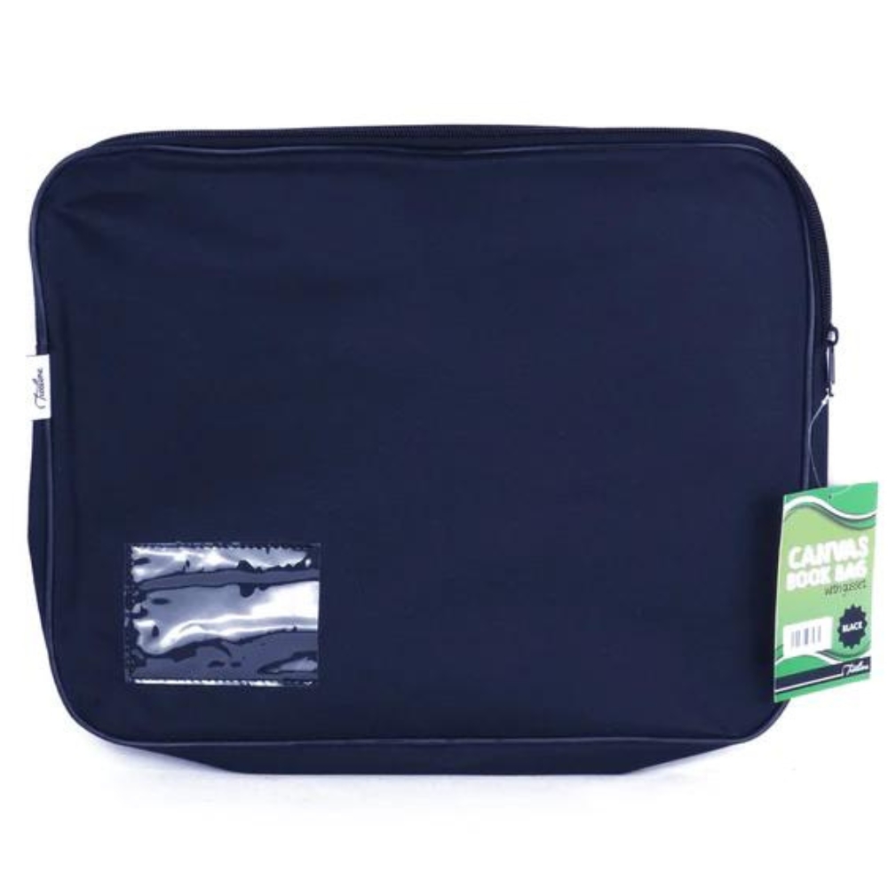 Treeline – Canvas Book Bag – Navy Blue