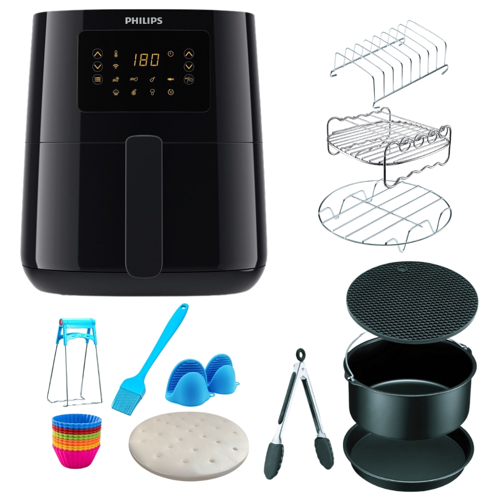 Philips 5000 Series(6.2L) Connected XL Airfryer with Airfryer accessories