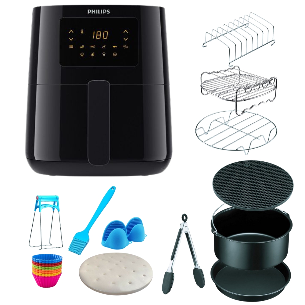 Philips 3000 Series (4.1L) L Airfryer with Air fryer accessories Set